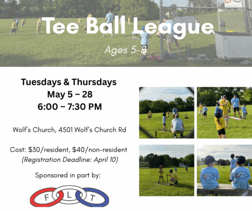 2026 Youth Tee ball Program
