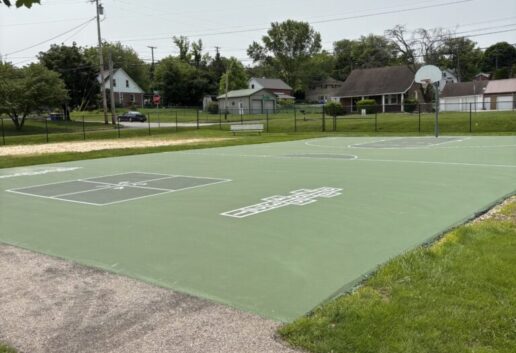 BW Bball Court